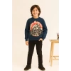 Motosiklet Baskılı Çocuk Sweatshirt
