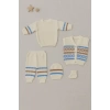 Pastel Desenli Bebek Triko Takımı Hastane Çıkışı