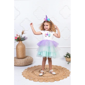 Unicorn Tütülü Elbise