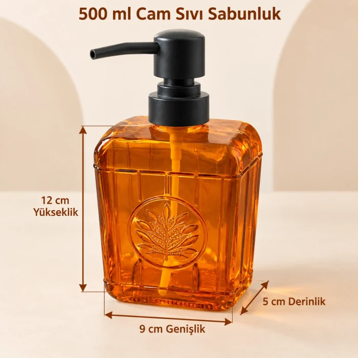 Amber Cam Sıvı Sabunluk - 500 ml