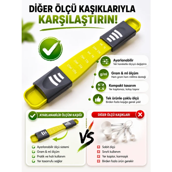 Ayarlanabilir Ölçüm Kaşığı