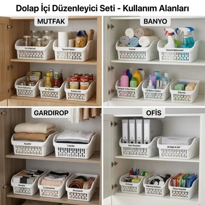 Dolap İçi Düzenleyici Set 5li