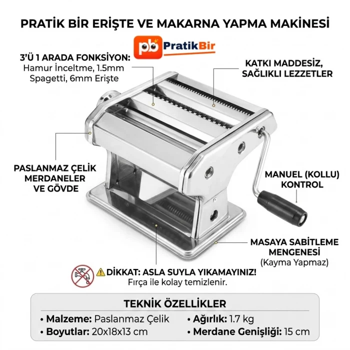 Erişte/Makarna Yapma/Kesme Makinesi