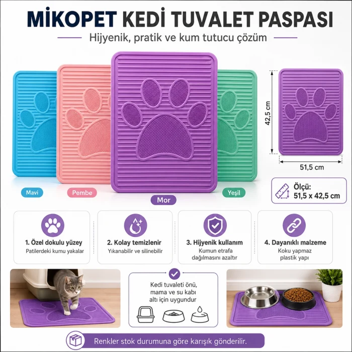 Mikopet Kedi Tuvalet Paspası