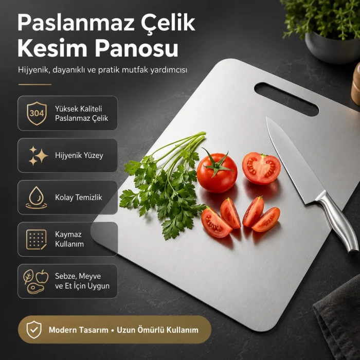 Paslanmaz Çelik Kesim Panosu