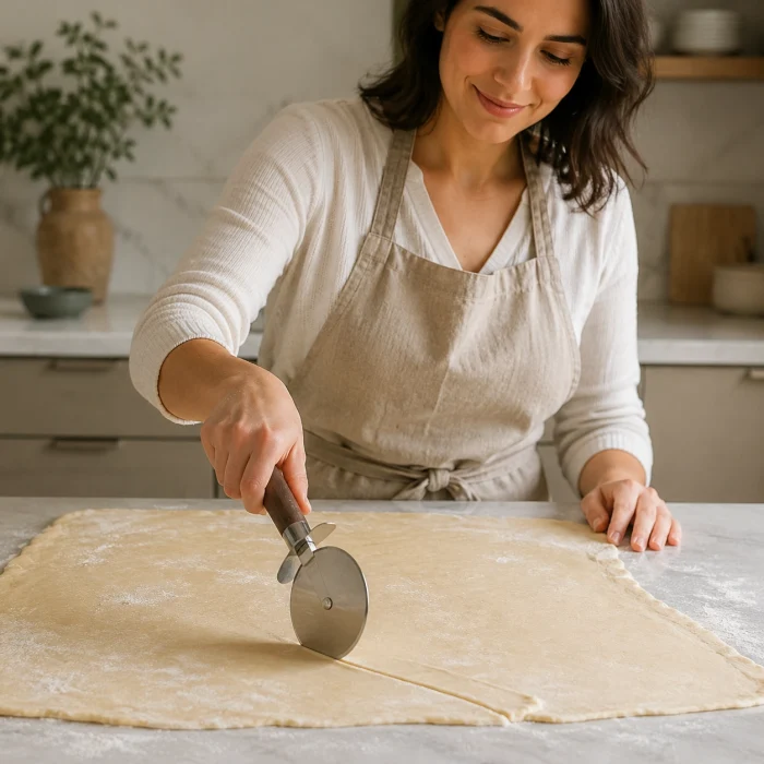Paslanmaz Çelik Pizza & Hamur Kesici