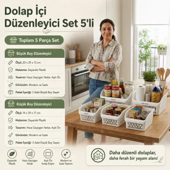 Dolap İçi Düzenleyici Set 5li