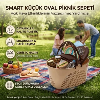 Küçük Oval Piknik Sepeti