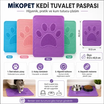 Mikopet Kedi Tuvalet Paspası
