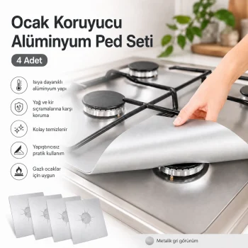 Ocak Koruyucu Alüminyum Ped Seti