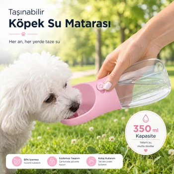 Taşınabilir Köpek Su Matarası (350 ml)