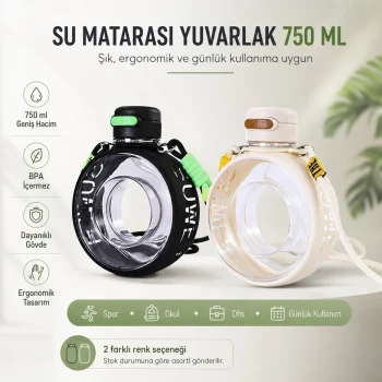 Yuvarlak Su Matarası-750 ml
