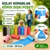 12 li Köpek Dışkı Poşet Düz Renkli Set