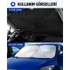 Araç İçi Şemsiye Güneşlik - 140cmx80cm