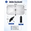 Araç İçi Şemsiye Güneşlik - 140cmx80cm