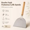 Bambu Saplı Paslanmaz Çelik Spatula