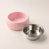 Mikopet Seramik Mama Kabı - Pembe
