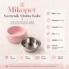 Mikopet Seramik Mama Kabı - Pembe
