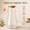 Ölçekli Cam Yağdanlık - 900 ml