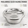 Paslanmaz Çelik Hazneli Rende - 24 cm