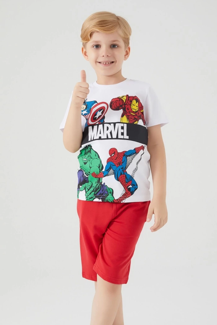 MARVEL COMICS ERKEK ÇOCUK BERMUDA TAKIM