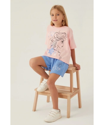 FROZEN KIZ ÇOCUK ŞORT TAKIM