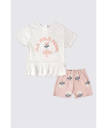 KIZ BEBEK 2LI KISA KOL T-SHIRT TAKIM