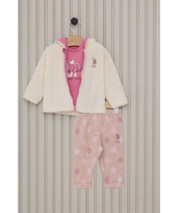 US POLO KIZ BEBEK 3LU TAKIM