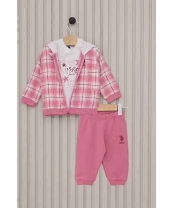 US POLO KIZ BEBEK 3LU TAKIM