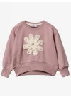 Çiçek Desenli Sweatshirt