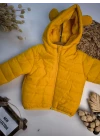Su Geçirmez Polar Astar Sarı Çocuk Montu
