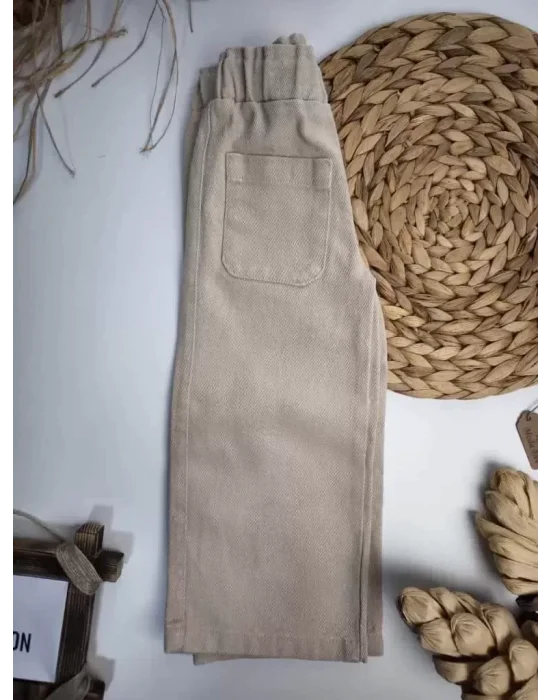 3 Parça Kız Çocuk Kombin Seti — Body, Nakışlı Yelek, Cepli Pantolon