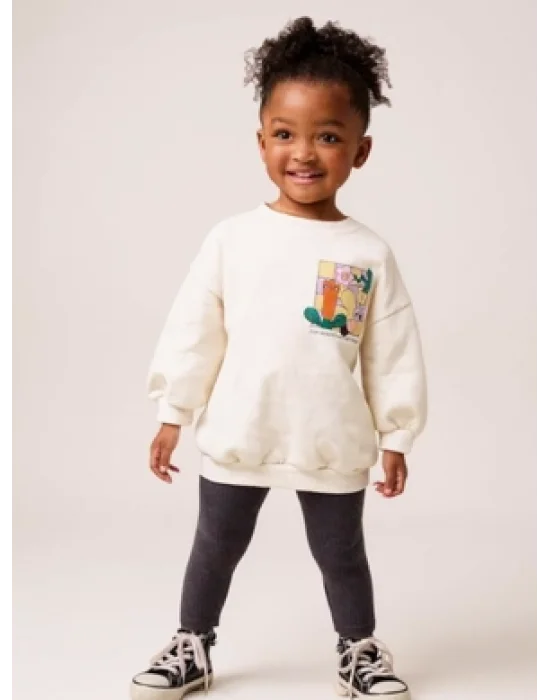 Taytlı Takım - Sweatshirt-Tayt Kız Çocuk Takım