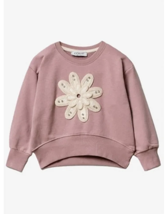 Çiçek Desenli Sweatshirt