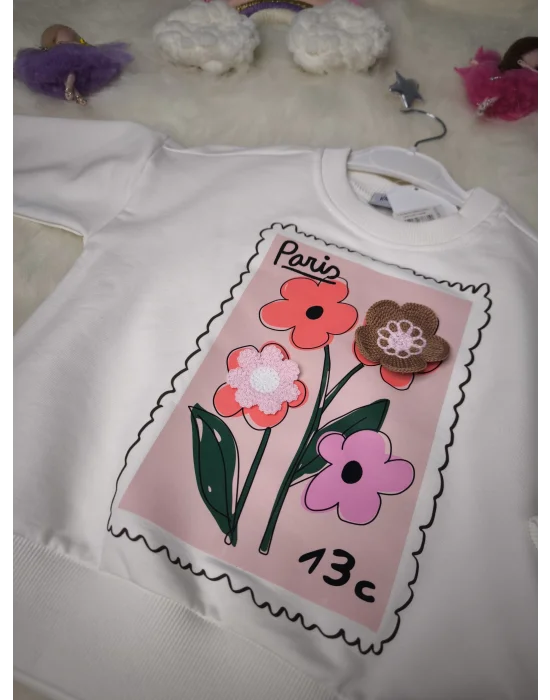 Çiçek Örgülü Taytlı Takım