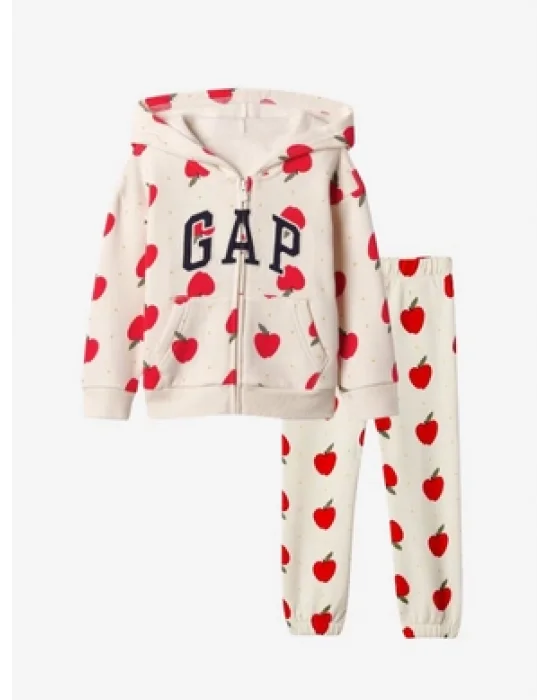 Elma Detaylı Kız Eşofman Takımı