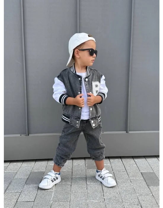 Erkek Jean Üçlü Takım