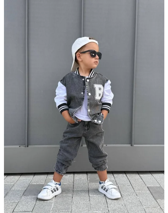 Erkek Jean Üçlü Takım