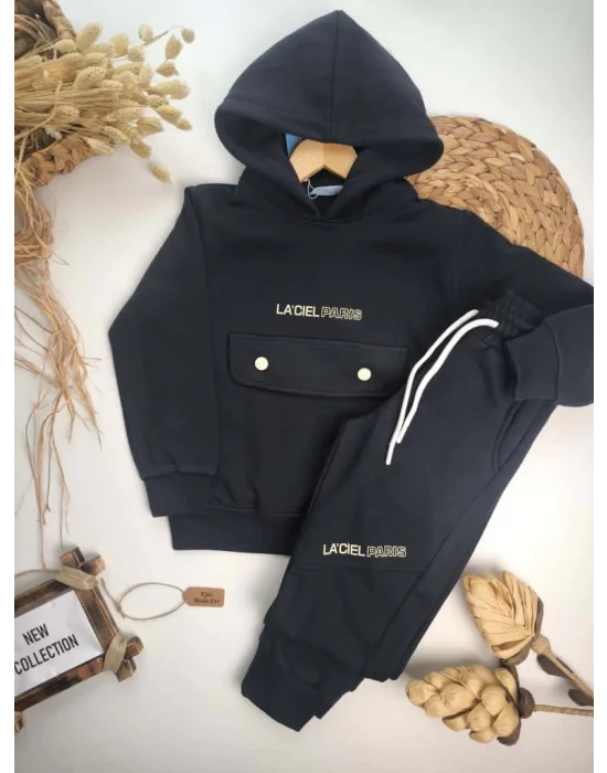 La’ciel Paris Kapşonlu Takım (Gece Mavisi)