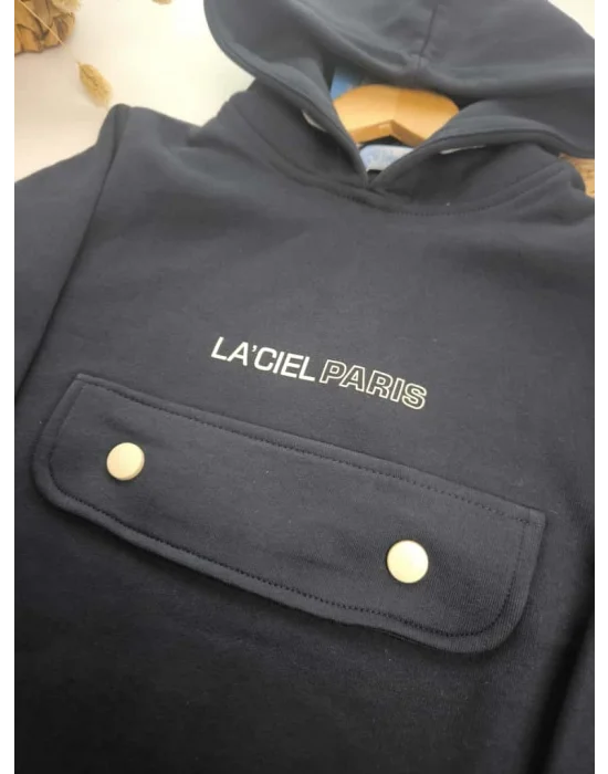 La’ciel Paris Kapşonlu Takım (Gece Mavisi)