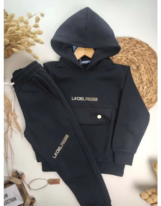 La’ciel Paris Kapşonlu Takım (Gece Mavisi)