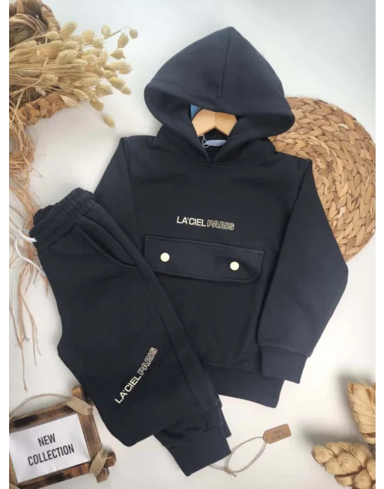 La’ciel Paris Kapşonlu Takım (Gece Mavisi)