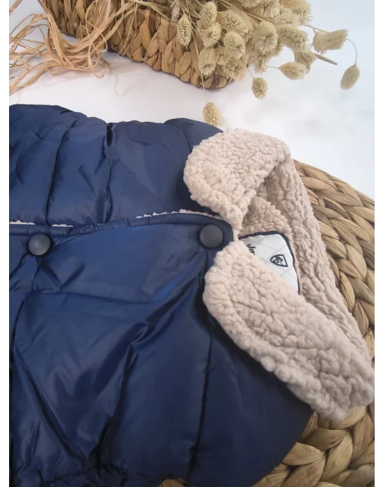 Lüks Kalite Pamuk ve Mikrofiber Dolgulu Özel Dikim Çocuk Yelek (Lacivert)