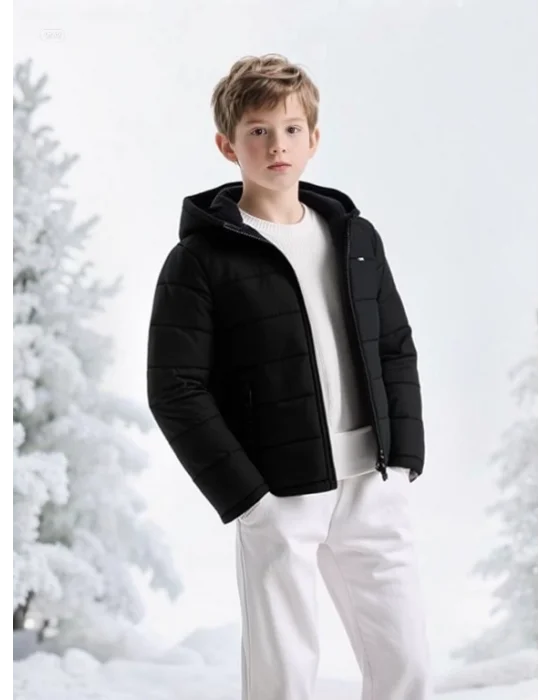 Su Tutmayan Polar Astar Mikrofiber Dolgulu Lüks Çocuk Mont