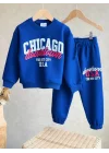 Chicago Yazı Detaylı Erkek Eşofman Takımı