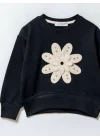 Çiçek Desenli Sweatshirt