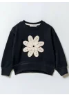 Çiçek Desenli Sweatshirt