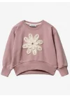 Çiçek Desenli Sweatshirt