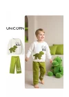 Dinazor Nakışlı Aplike Detaylı Sweatshirt ve Eşofman Takımı