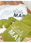 Dinazor Nakışlı Aplike Detaylı Sweatshirt ve Eşofman Takımı